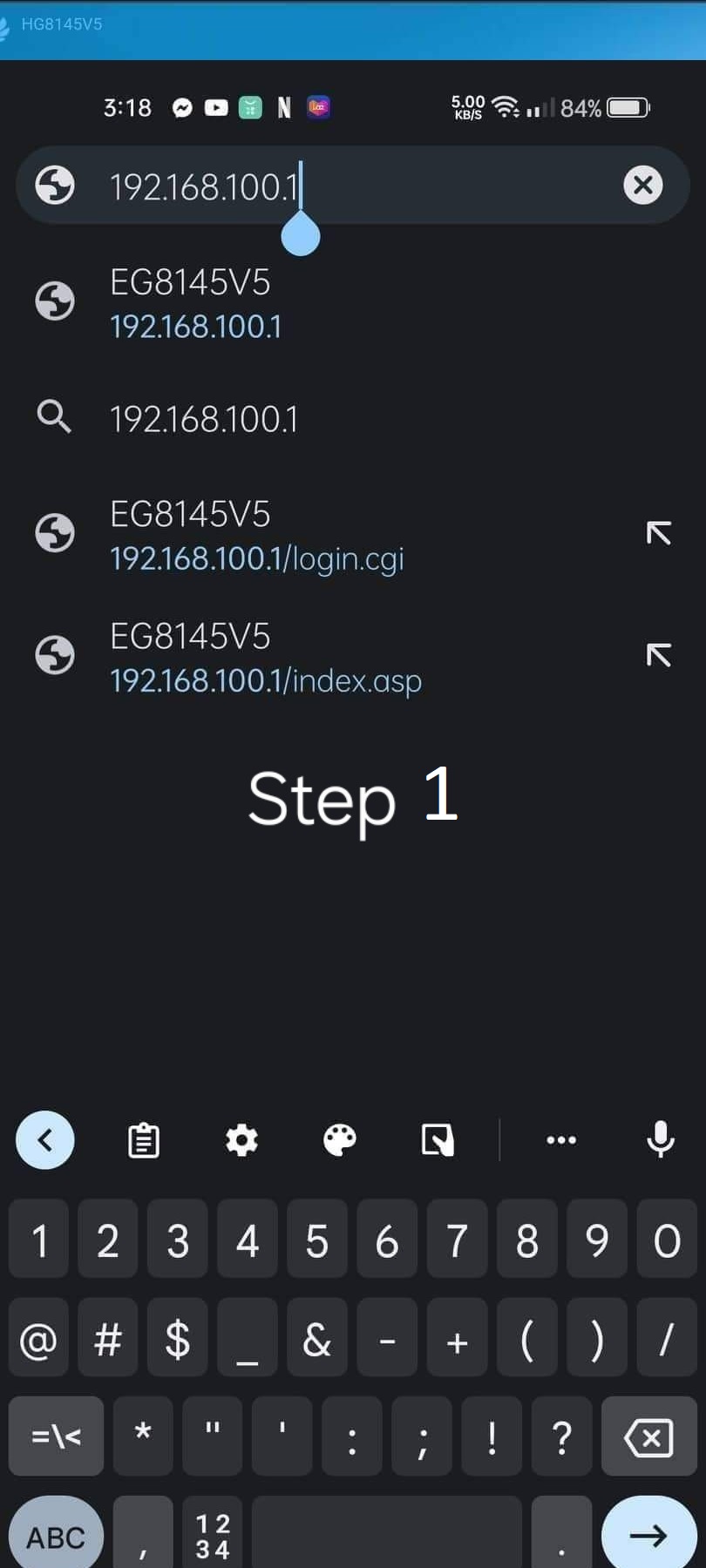 Step 1